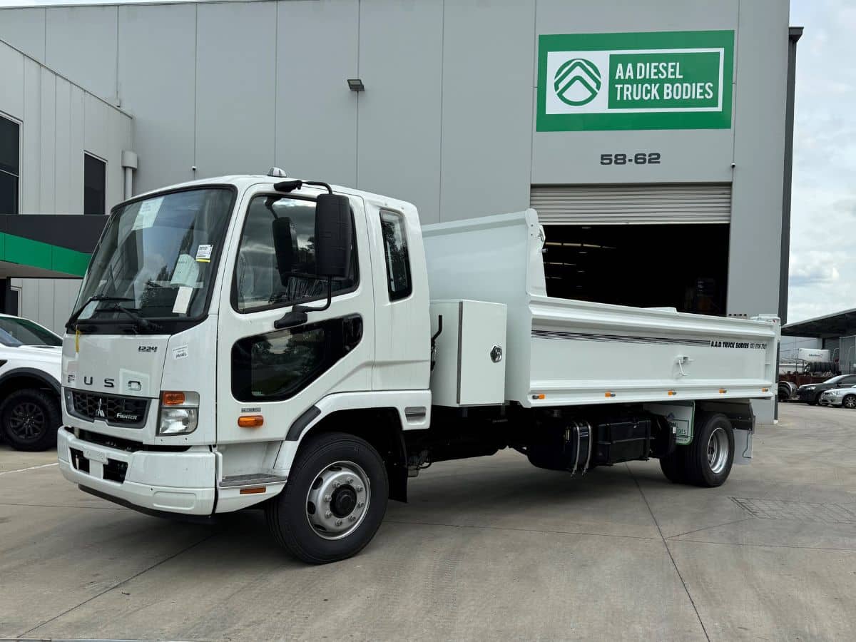 Custom Fuso Fighter Tipper truck side view